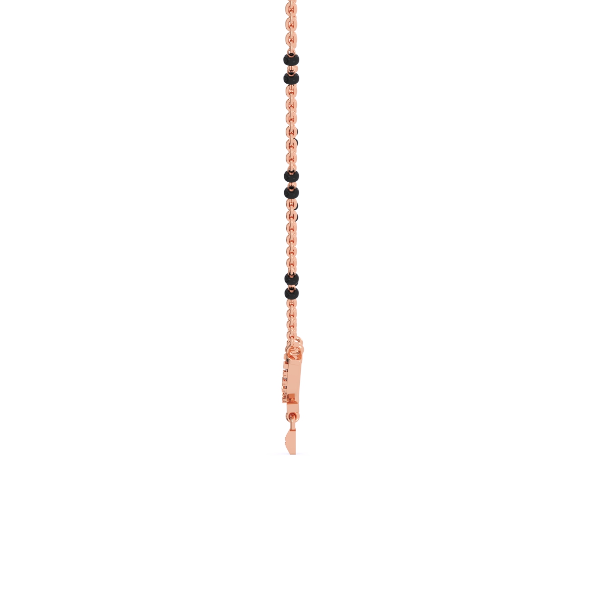 Dazzling Lock Style Lab Grown Mangalsutra